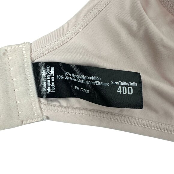 Rene Rofe Women's Beige Wire Free Bra Size 40D - Picture 5 of 5